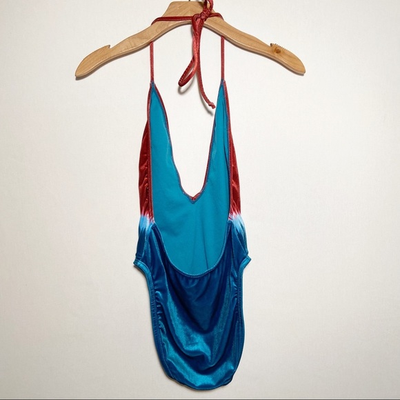 The Bikini Lab Dip Dye Velvet One Piece Swim Suit - Picture 9 of 9